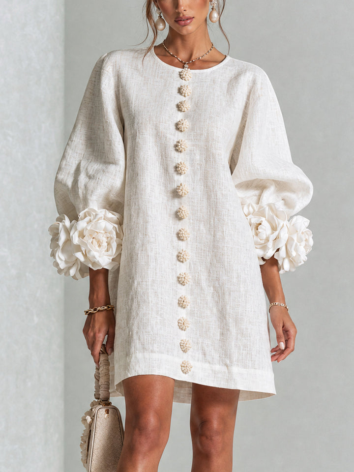Patrizia | Floral Button-Up Mini Dress