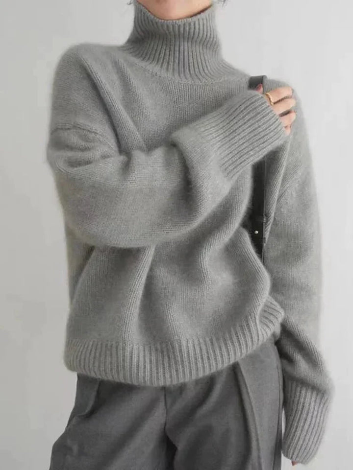 Amelia | Maglione a Collo Alto Comodo