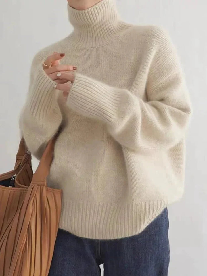Amelia | Maglione a Collo Alto Comodo