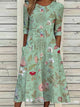 Cecily | Chinoiserie Garden Midi Dress