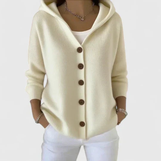EMMA KNITTED CARDIGAN WITH HOOD