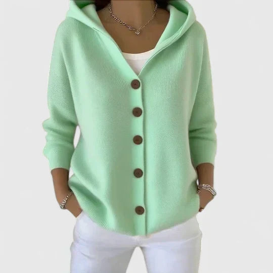 EMMA KNITTED CARDIGAN WITH HOOD