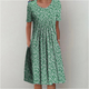 Harriet | Leaf Confetti Pocket Midi Dress