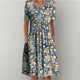 Isobel | Impressionist Floral Pocket Midi Dress