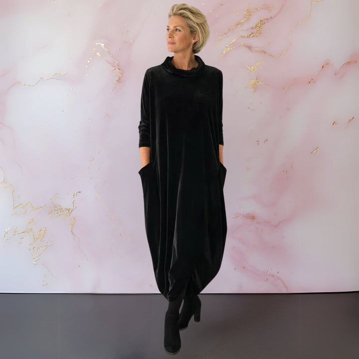 Elena | Abito Maxi in Velluto