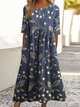 Louisa | Botanical Gathered Midi Dress