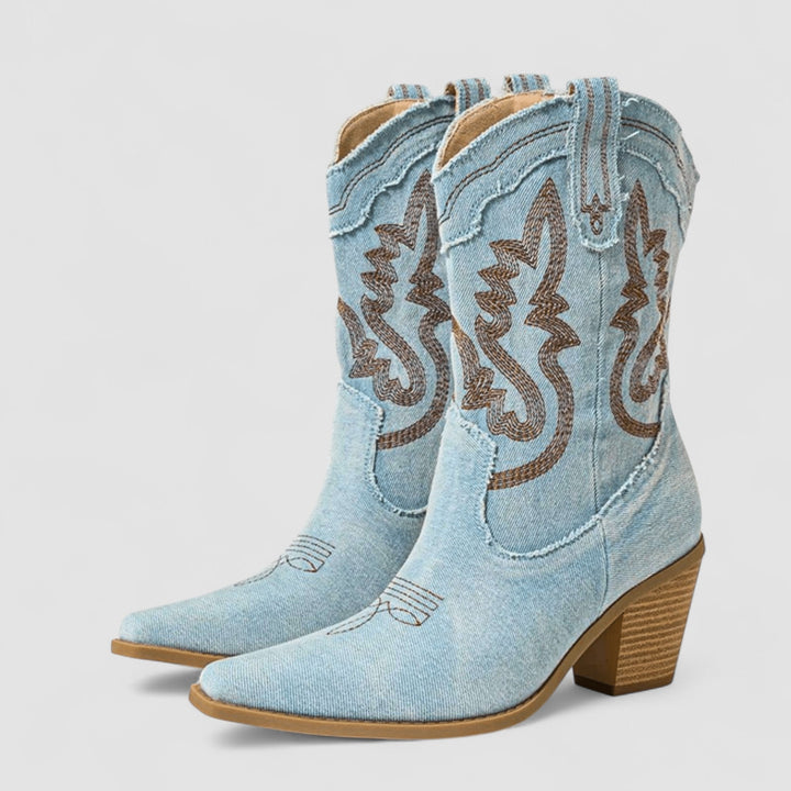 Callie | Stivaletti western ricamati