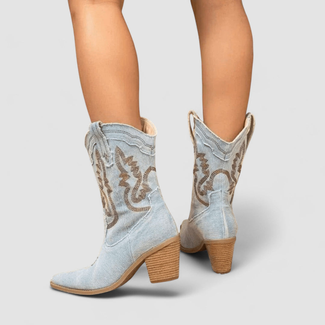 Callie | Stivaletti western ricamati