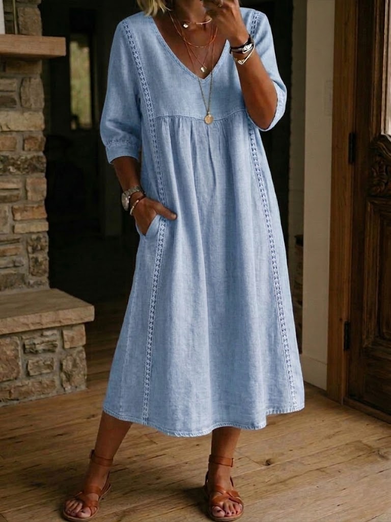 Sky Blue Comfort Dress
