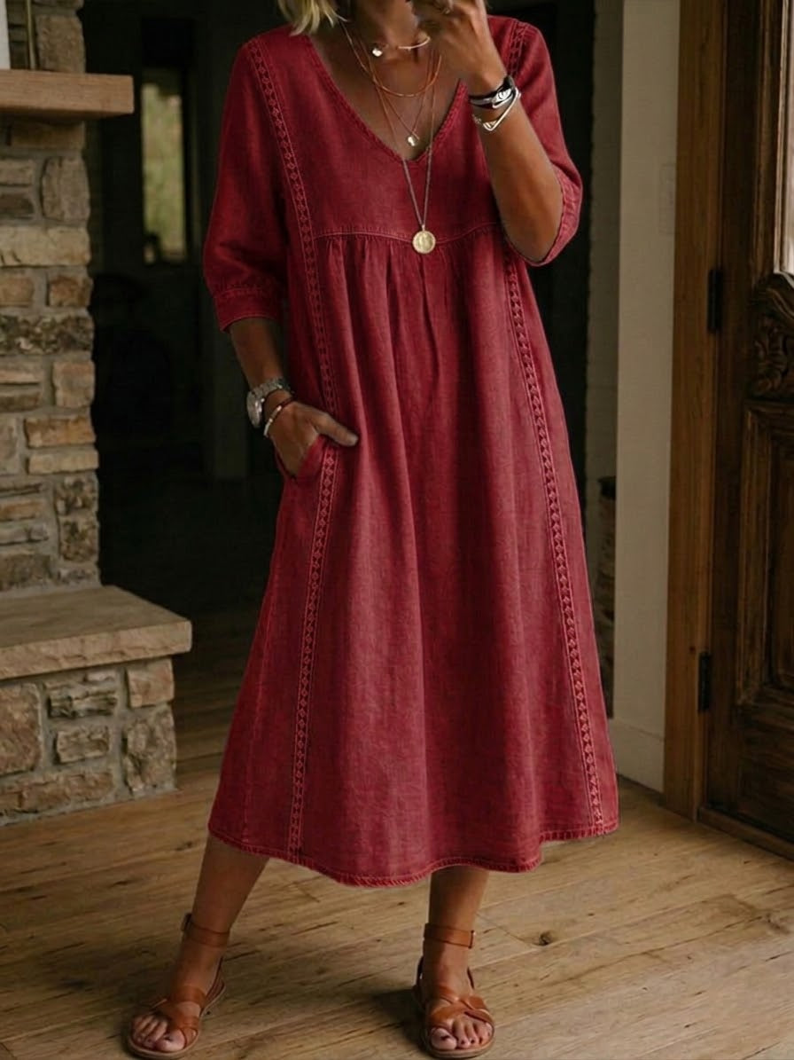 Red Comfort Dress