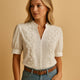 Christine | Classic Notch Neck Blouse