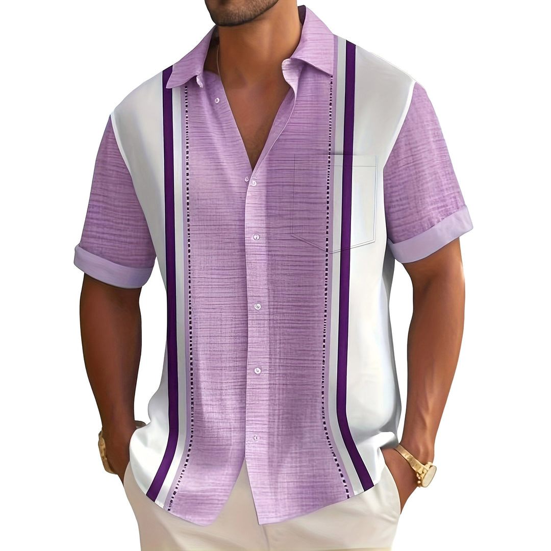 Matteo | Camicia Resort a Righe Verticali