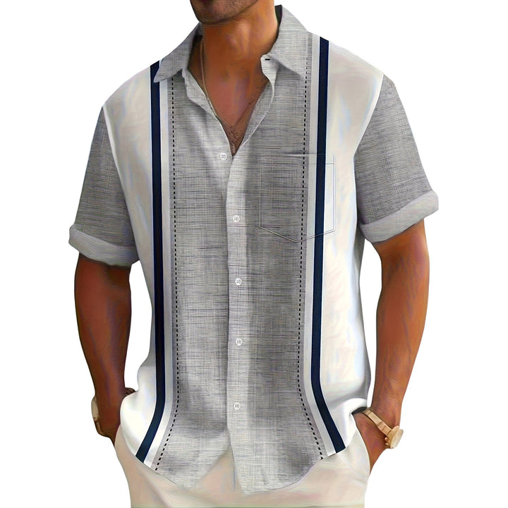 Matteo | Camicia Resort a Righe Verticali