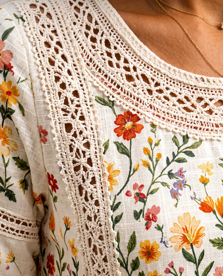 Wildflower || Meadow Charm Midi Dress