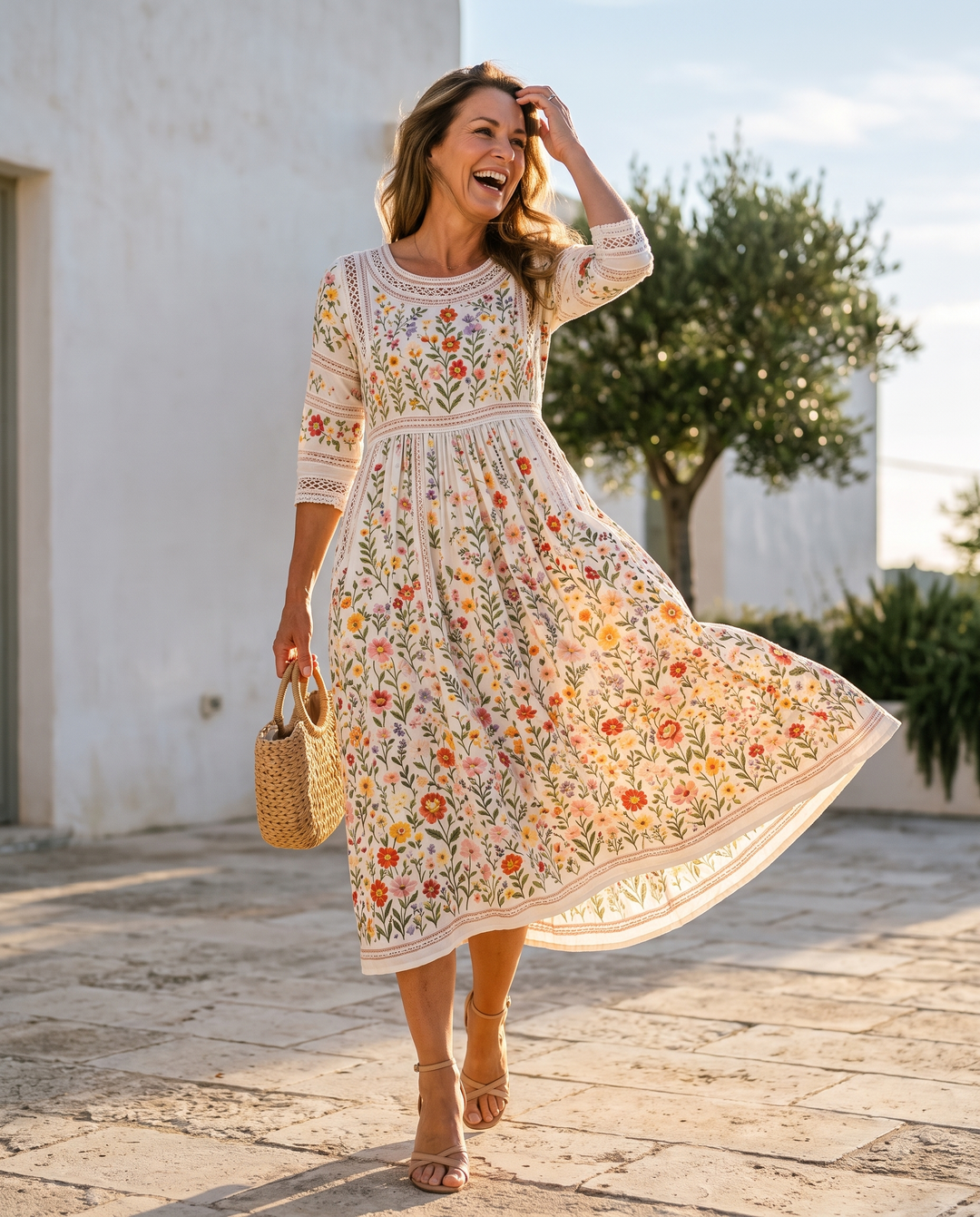 Wildflower || Meadow Charm Midi Dress