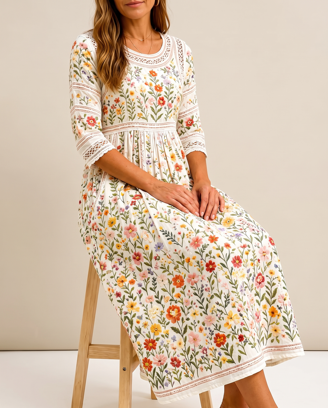 Wildflower || Meadow Charm Midi Dress