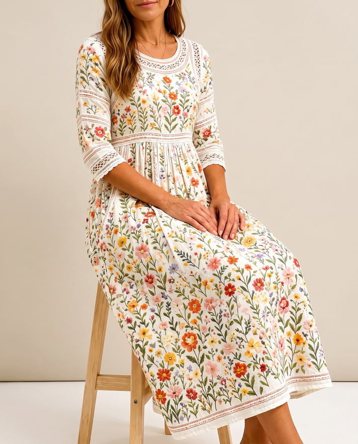 Wildflower || Meadow Charm Midi Dress