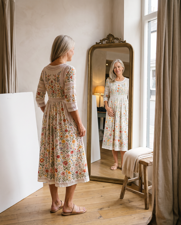 Wildflower || Meadow Charm Midi Dress